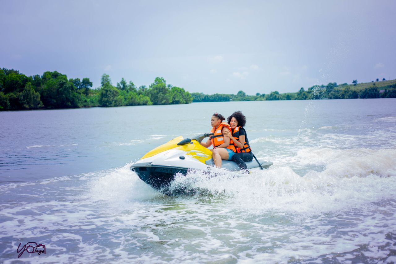 Plage privée lagune jetski
